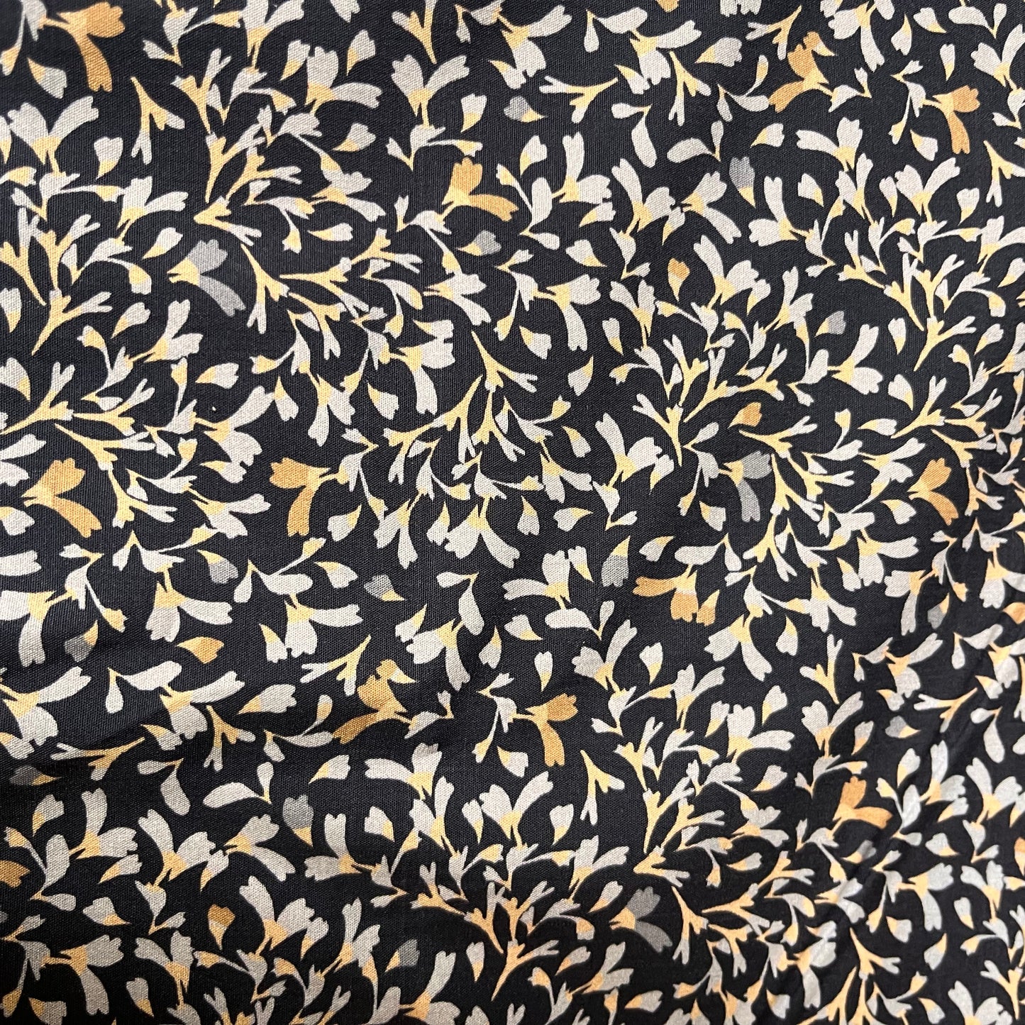 Tissu - Coton - Fleurs bleues (par 10 cm)