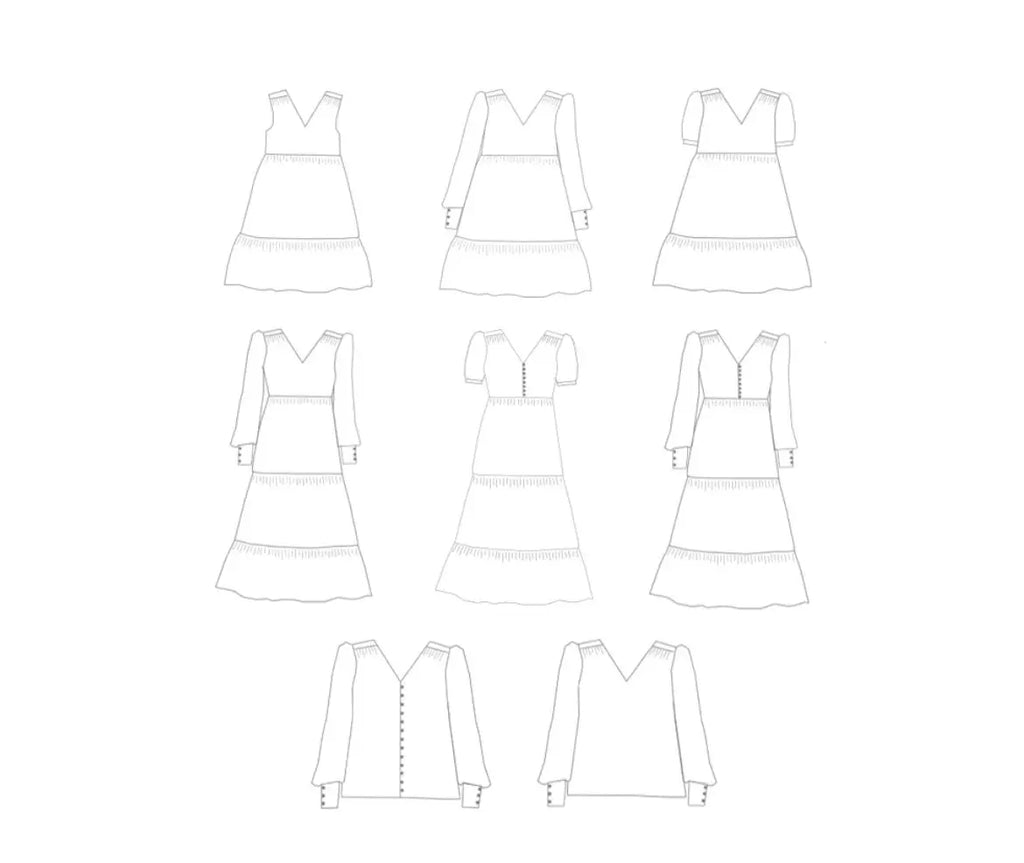 Patron Augustine - Blouse / Robe - Ma Petite Fabrique - Patrons de couture