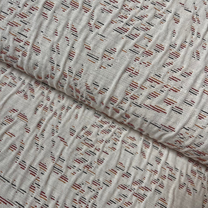 Tissu - Jacquard écru (par 10 cm)