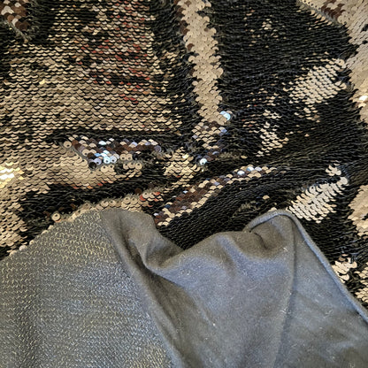 Tissu - Sequins noirs (par 10cm)