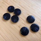 Boutons en résine bleus - 2,5 cm (à l’unité) - Ma Petite Fabrique - Patrons de couture