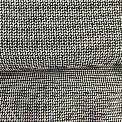 Tissu - Tweed de laine pied de puce noir et blanc (par 10cm)