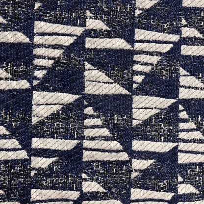 Tissu - Jacquard bleu marine (10cm)