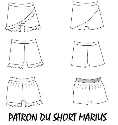 Patron Marius - Short - Ma Petite Fabrique - Patrons de couture
