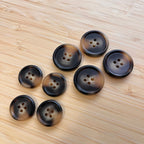 Boutons en résine marbrés marron - 2,5 ou 2,3 ou 2 cm (à l’unité) - Ma Petite Fabrique - Patrons de couture