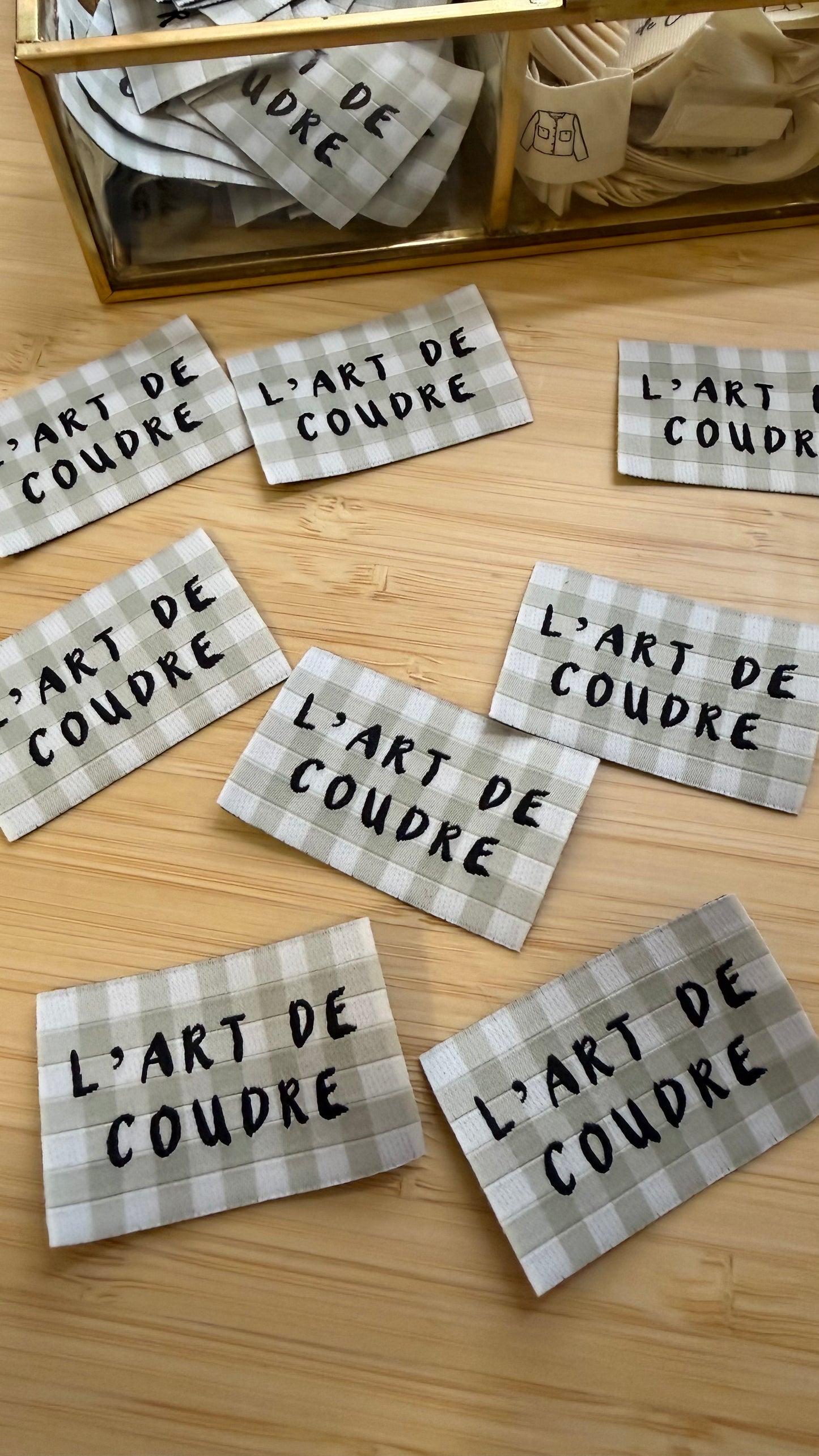 Étiquette - L’art de coudre