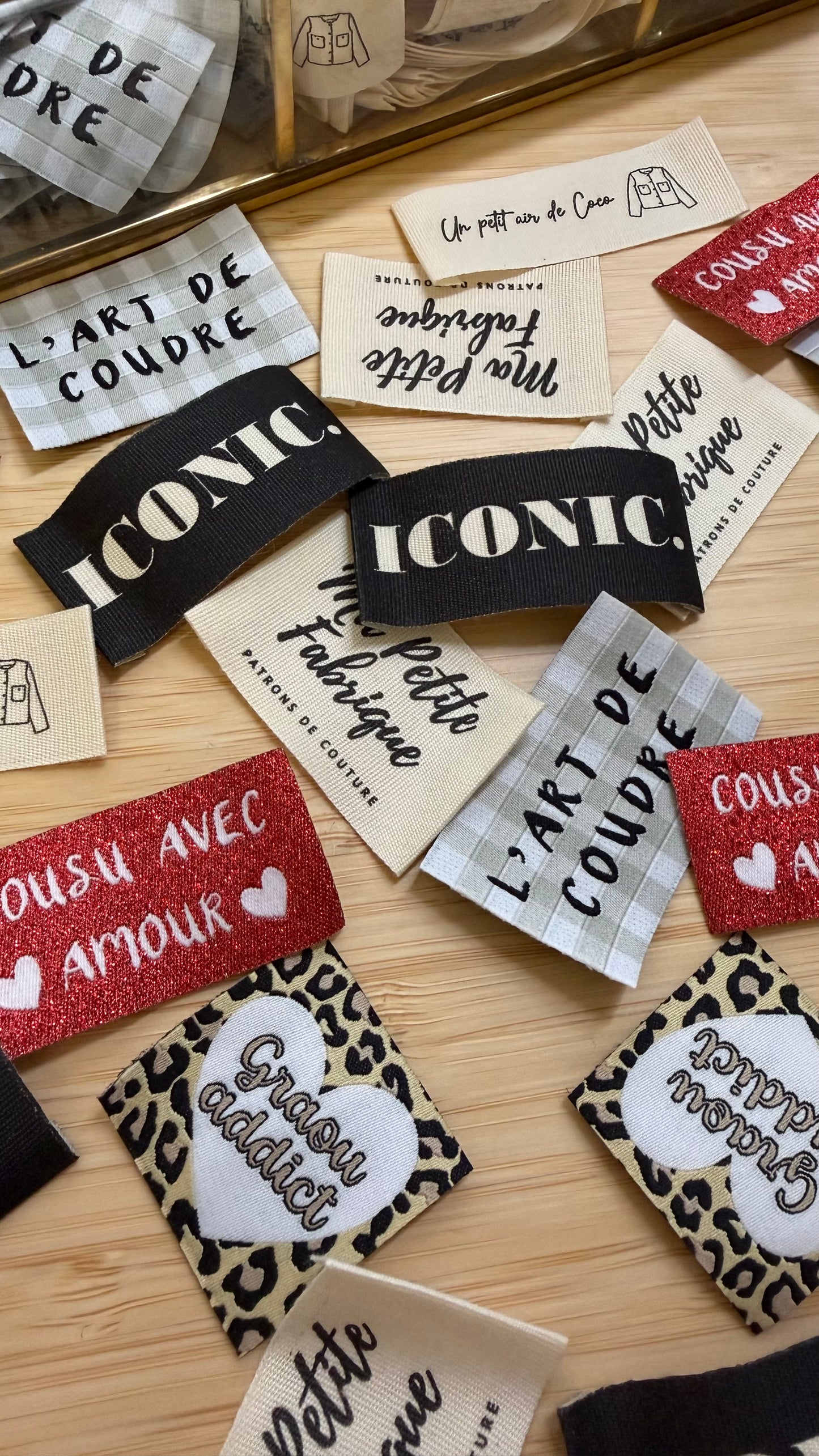 Pack de 6 étiquettes à coudre