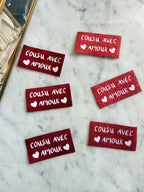 Étiquette - Cousu avec Amour (à l'unité) Ma Petite Fabrique - Patrons de couture