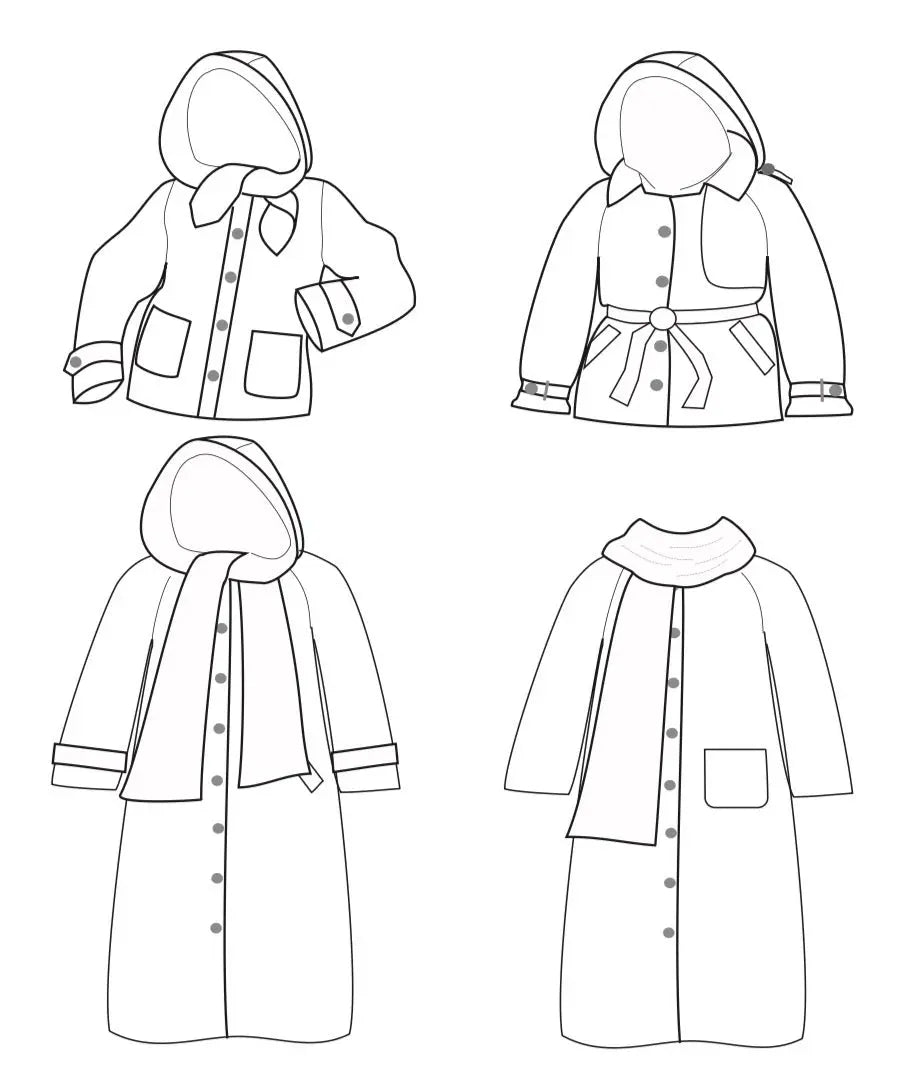 Patron Germaine - Capuche / Capuche Echarpe / Echarpe - Ma Petite Fabrique - Patrons de couture