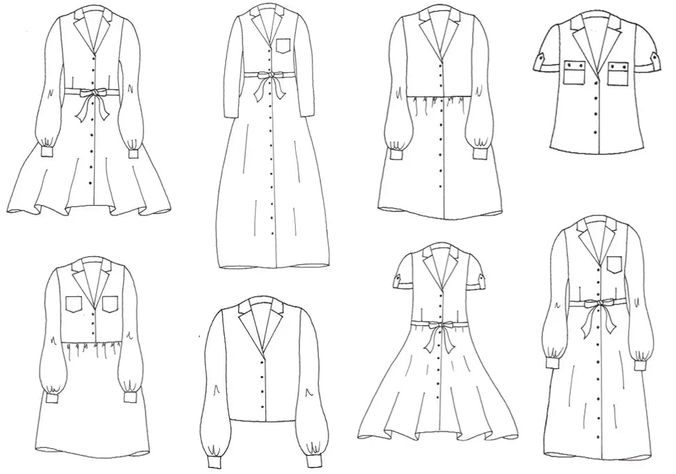 Patron Anais Chemise / Robe Chemise - Ma Petite Fabrique - Patrons de couture