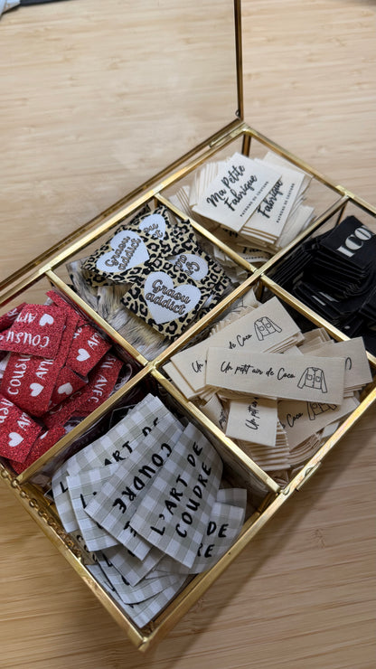 Pack de 6 étiquettes à coudre