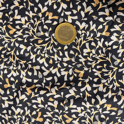 Tissu - Coton - Fleurs bleues (par 10 cm)