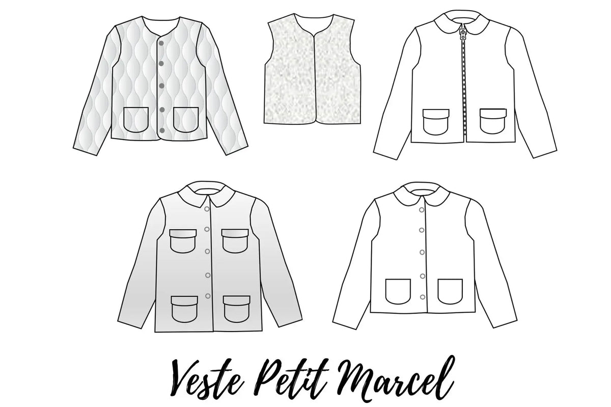 Patron Petit Marcel - Veste et manteau - Ma Petite Fabrique - Patrons de couture