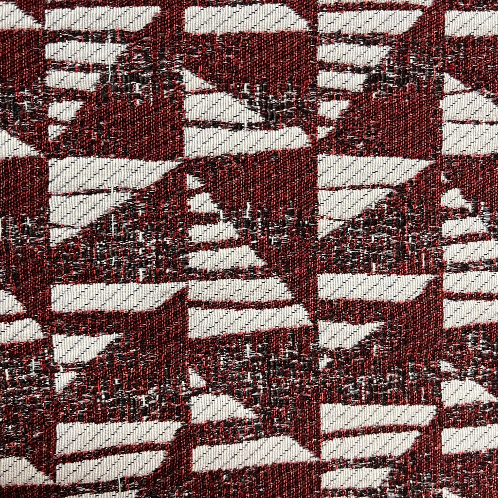 Tissu - Jacquard bordeau (par 10 cm) - Ma Petite Fabrique - Patrons de couture