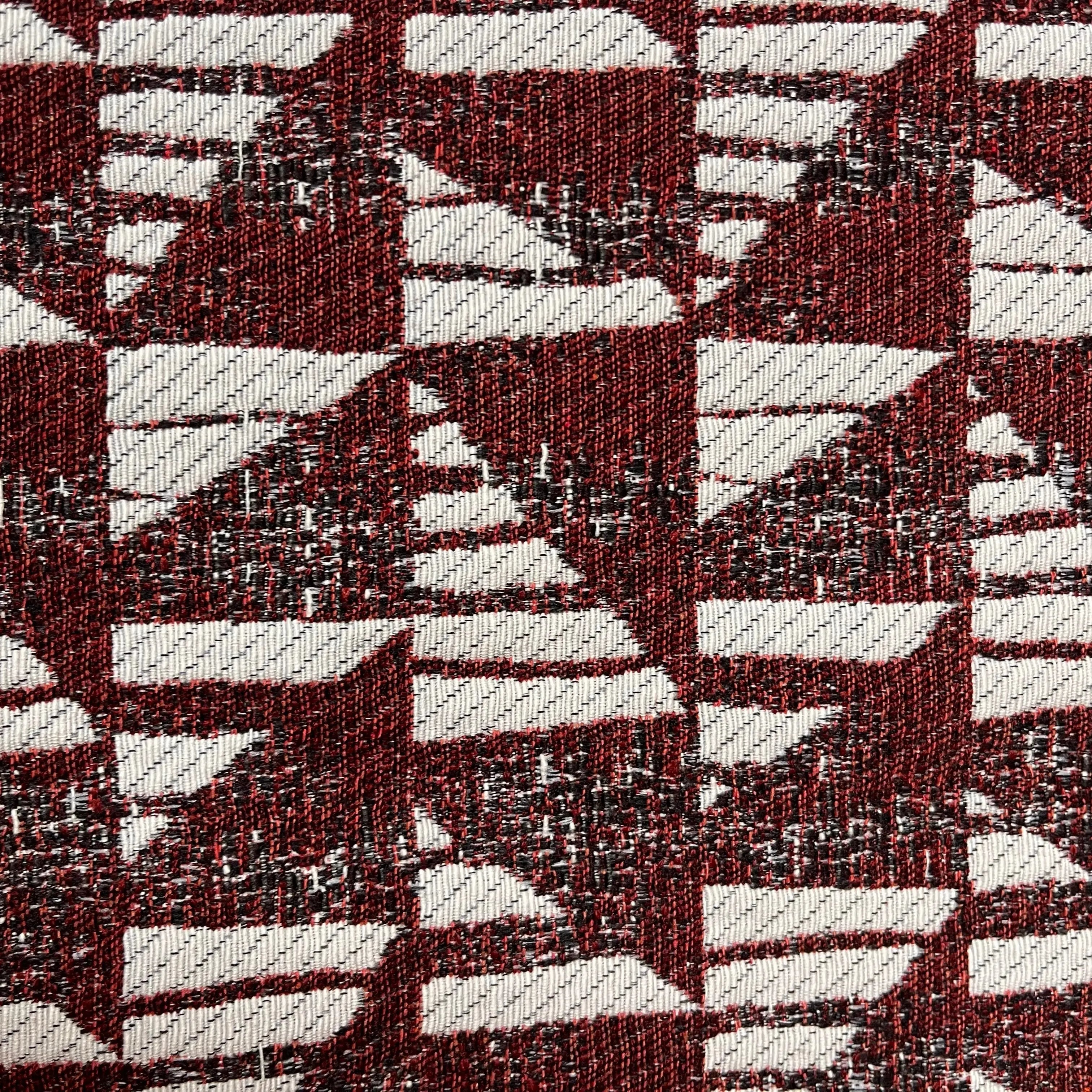 Tissu - Jacquard bordeau (par 10 cm) - Ma Petite Fabrique - Patrons de couture