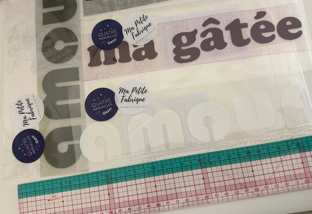 Flex mots en couleur - Ma Petite Fabrique - Patrons de couture