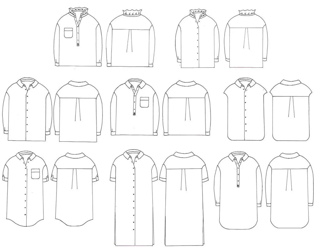 Patron Constance - Chemise / Robe Chemise - Ma Petite Fabrique - Patrons de couture