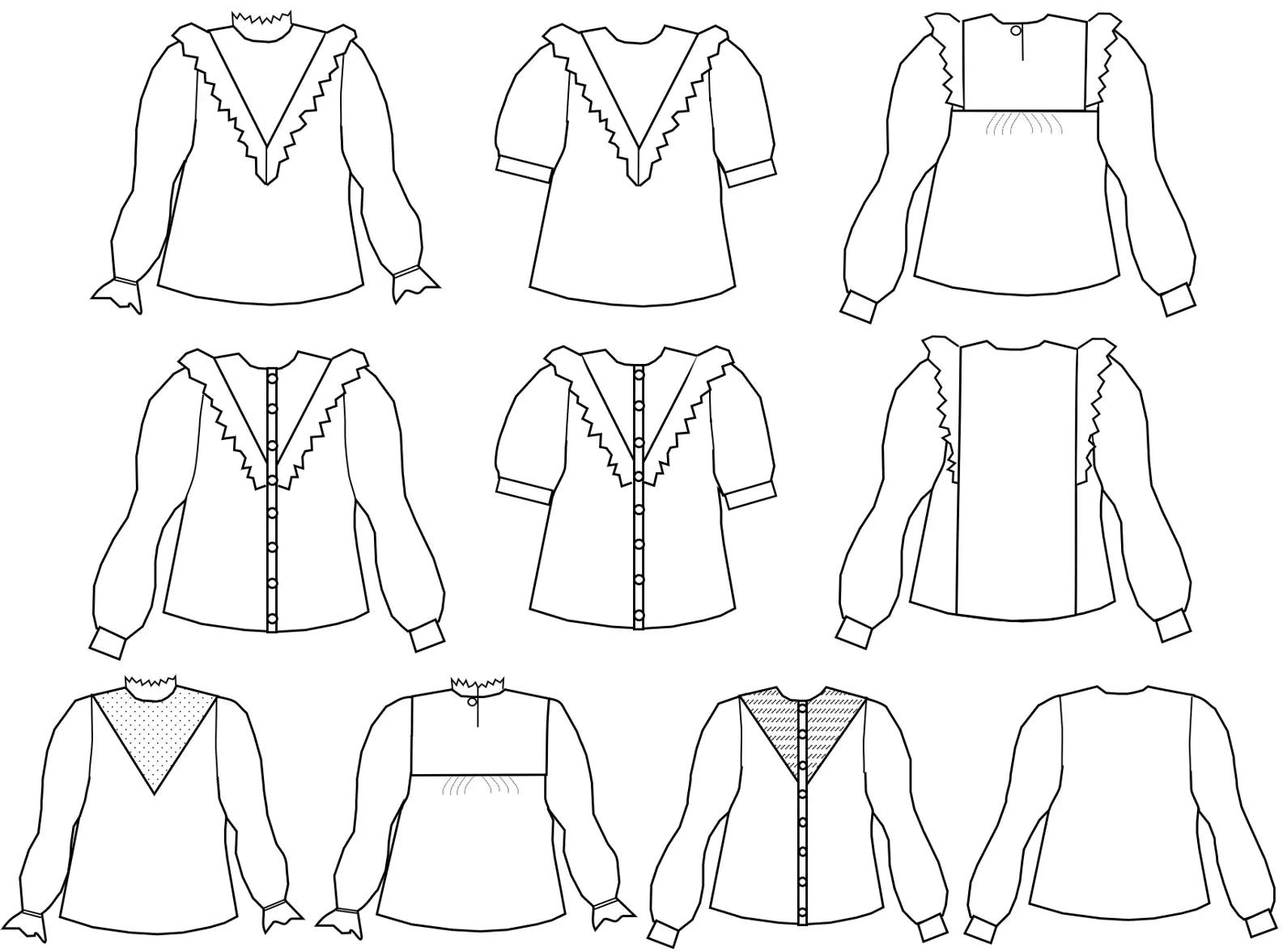 Patron Rose - Blouse et Chemise - Ma Petite Fabrique - Patrons de couture