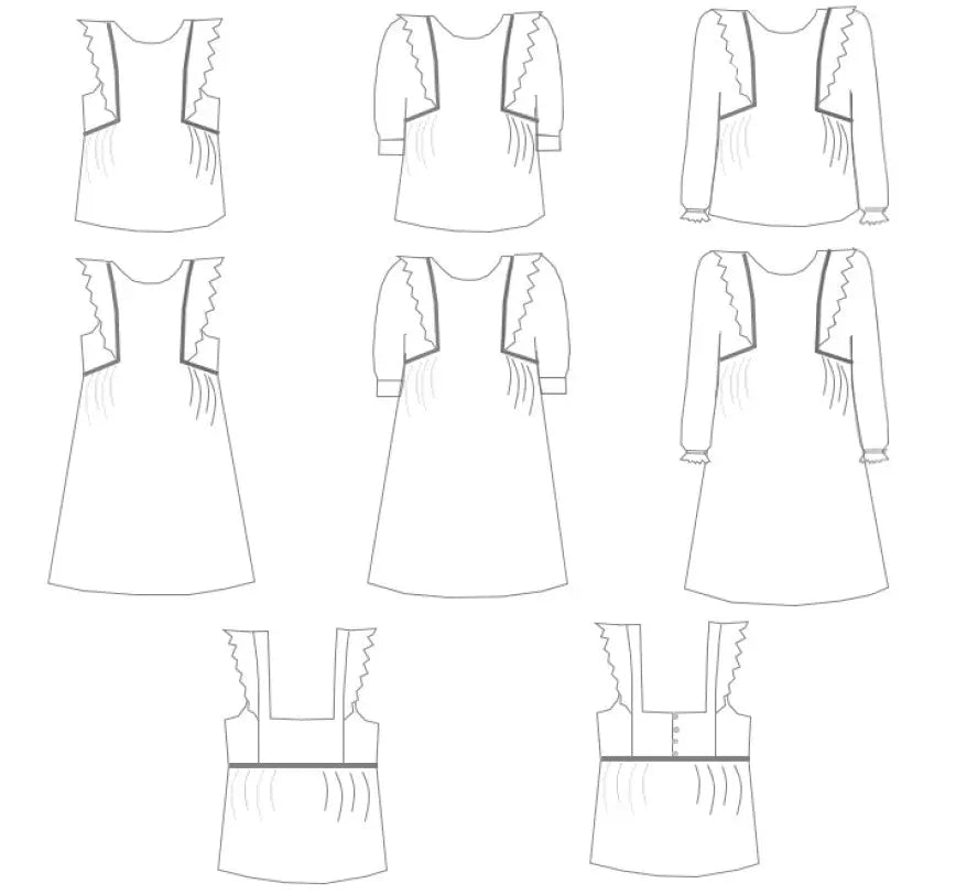 Patron Fanny - Blouse / Robe - Ma Petite Fabrique - Patrons de couture