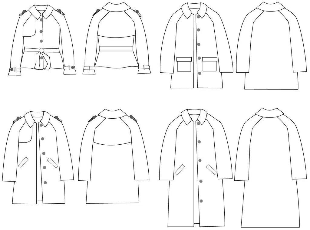 Patron Jules - Trench et manteau - Ma Petite Fabrique - Patrons de couture