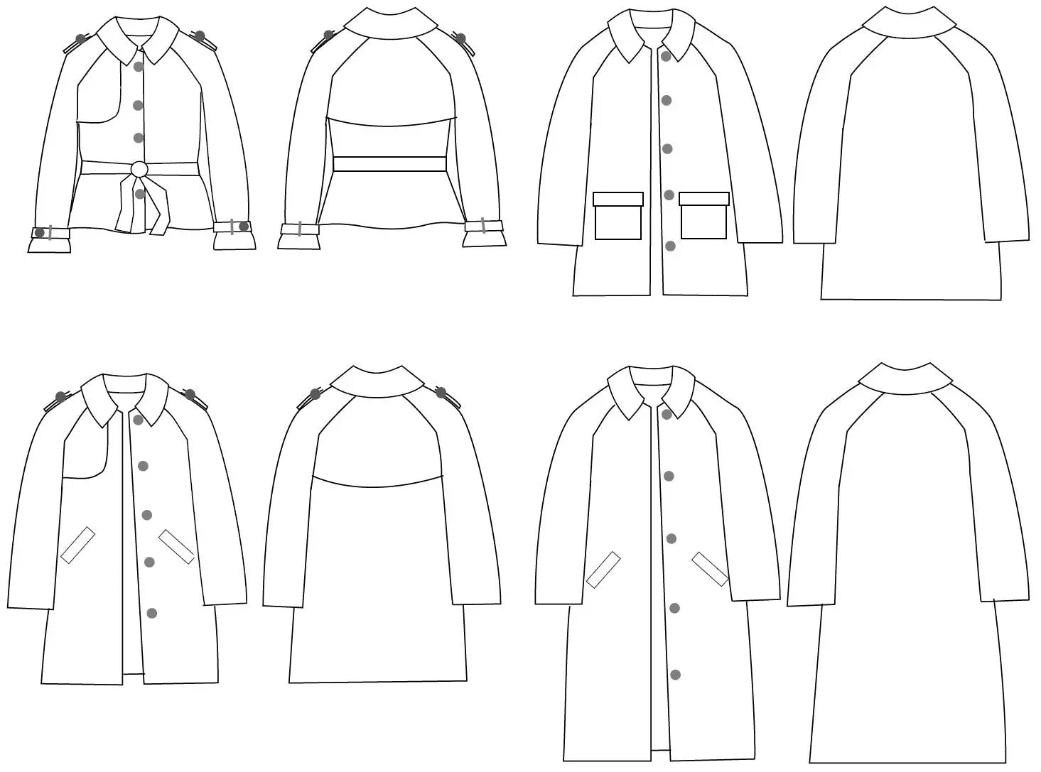 Patron Jules - Trench et manteau - Ma Petite Fabrique - Patrons de couture
