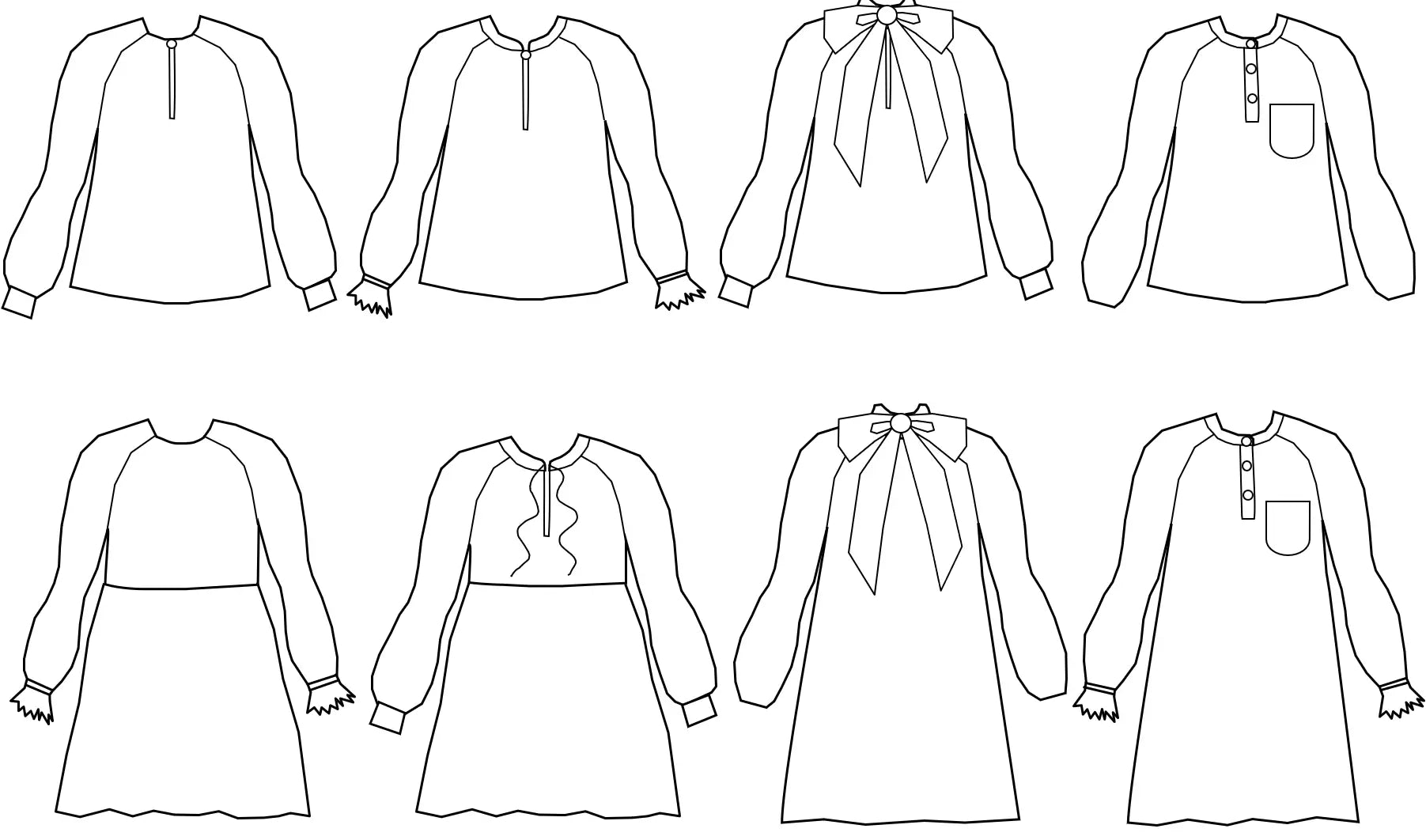 Patron Florette - Blouse & Robe - Ma Petite Fabrique - Patrons de couture