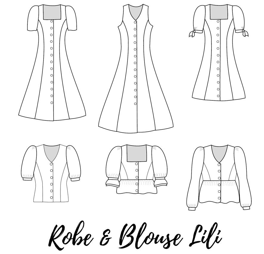 Patron Lili - Robe et blouse Ma Petite Fabrique - Patrons de couture