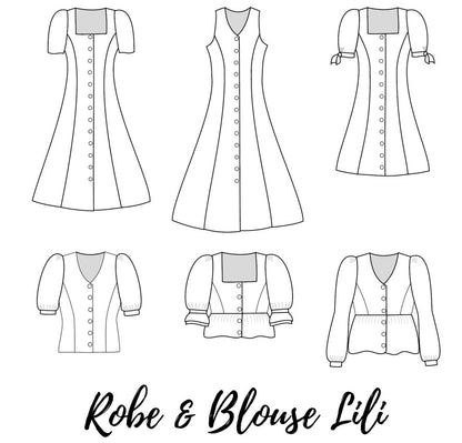 Patron Lili - Robe et blouse Ma Petite Fabrique - Patrons de couture