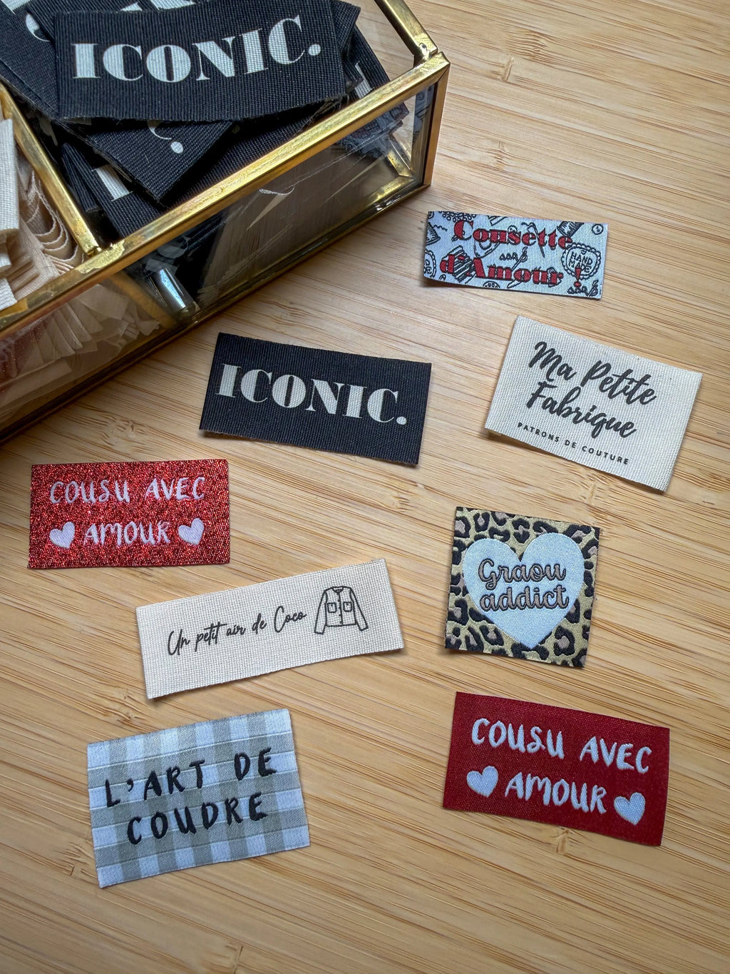 Pack de 6 ou 8 étiquettes à coudre (à l'unité) - Ma Petite Fabrique - Patrons de couture