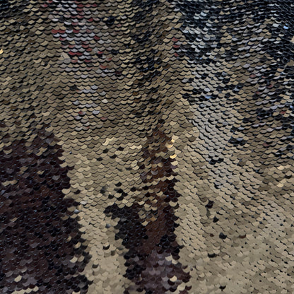 Tissu - Sequins noirs (par 10cm)