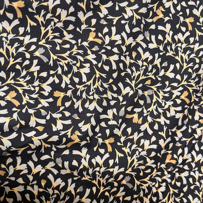 Tissu - Coton - Fleurs bleues (par 10 cm)