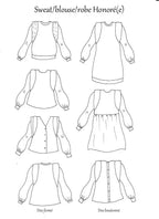 Patron Honoré - Blouse / Chemise / Robe - Sweat / Robe Pull - Ma Petite Fabrique - Patrons de couture