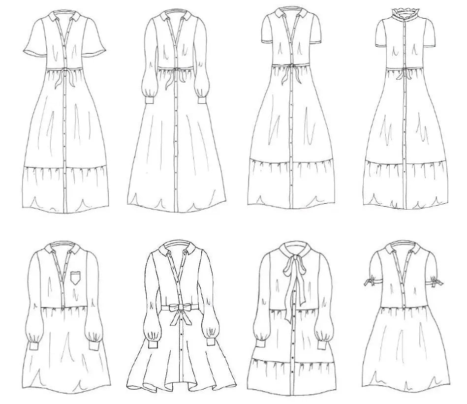 Patron Nais - Robe chemise - Ma Petite Fabrique - Patrons de couture