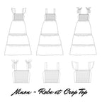 Patron Ninon Robe - Crop Top - Ma Petite Fabrique - Patrons de couture