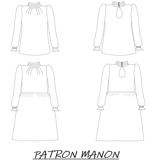 Patron Manon - Blouse / Robe - Ma Petite Fabrique - Patrons de couture