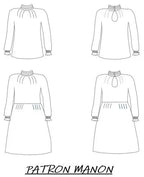 THE MANON BLOUSE / DRESS (ENGLISH VERSION) Ma Petite Fabrique - Patrons de couture