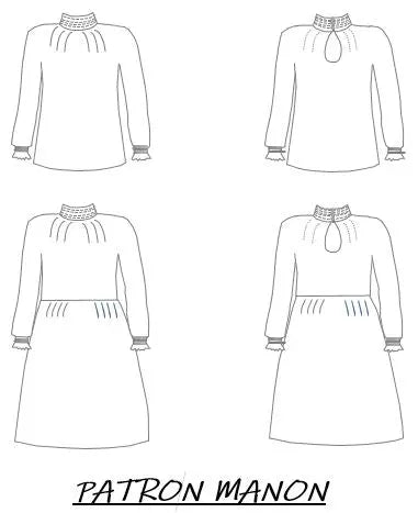 THE MANON BLOUSE / DRESS (ENGLISH VERSION) Ma Petite Fabrique - Patrons de couture