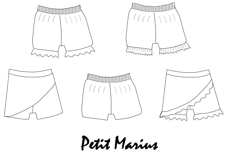 PACK PDF // Patrons Short Marius + Petit Marius Ma Petite Fabrique - Patrons de couture