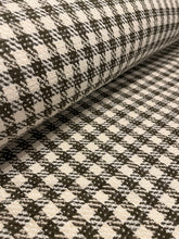 Charger l&#39;image dans la galerie, Tissu / Type lainage-tweed kaki et blanc (par 10 cm)
